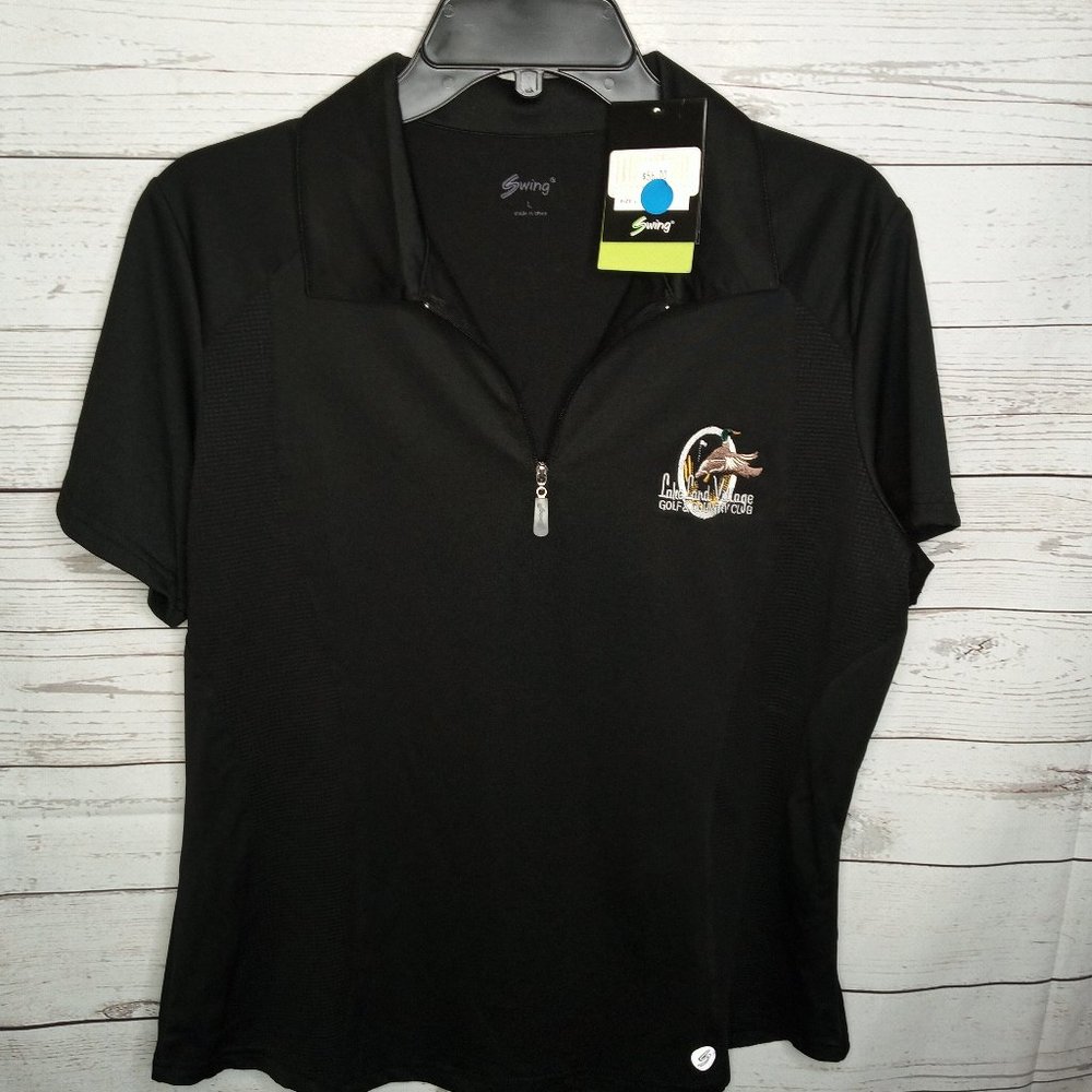Swing Women's sz Large Zip golf Tennis top